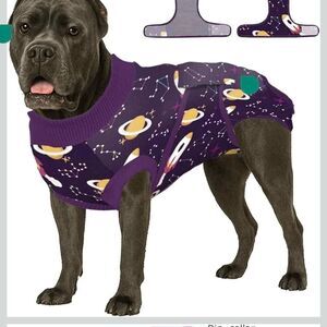 PetWarm Dog Cone Alternative, Recovery Suit for Dogs. Size Medium
